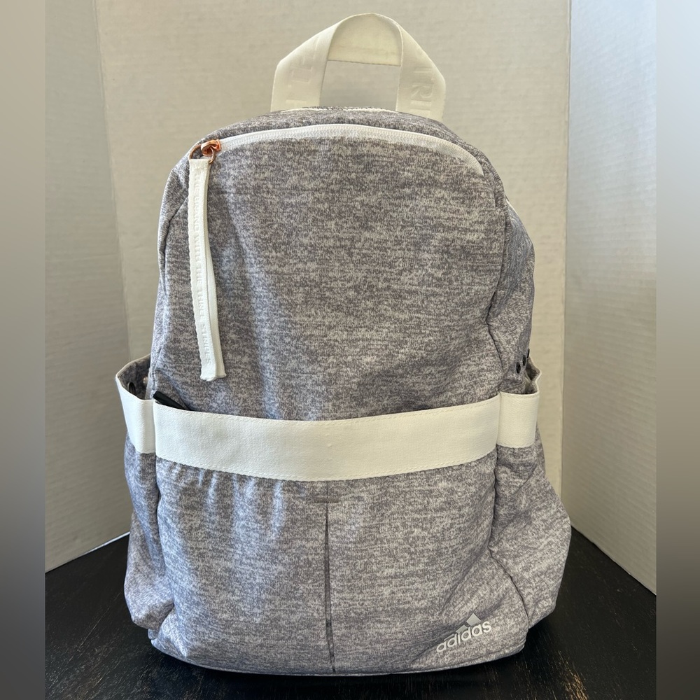 Adidas VFA Heather Gray Athleisure Backpack Bag. One size